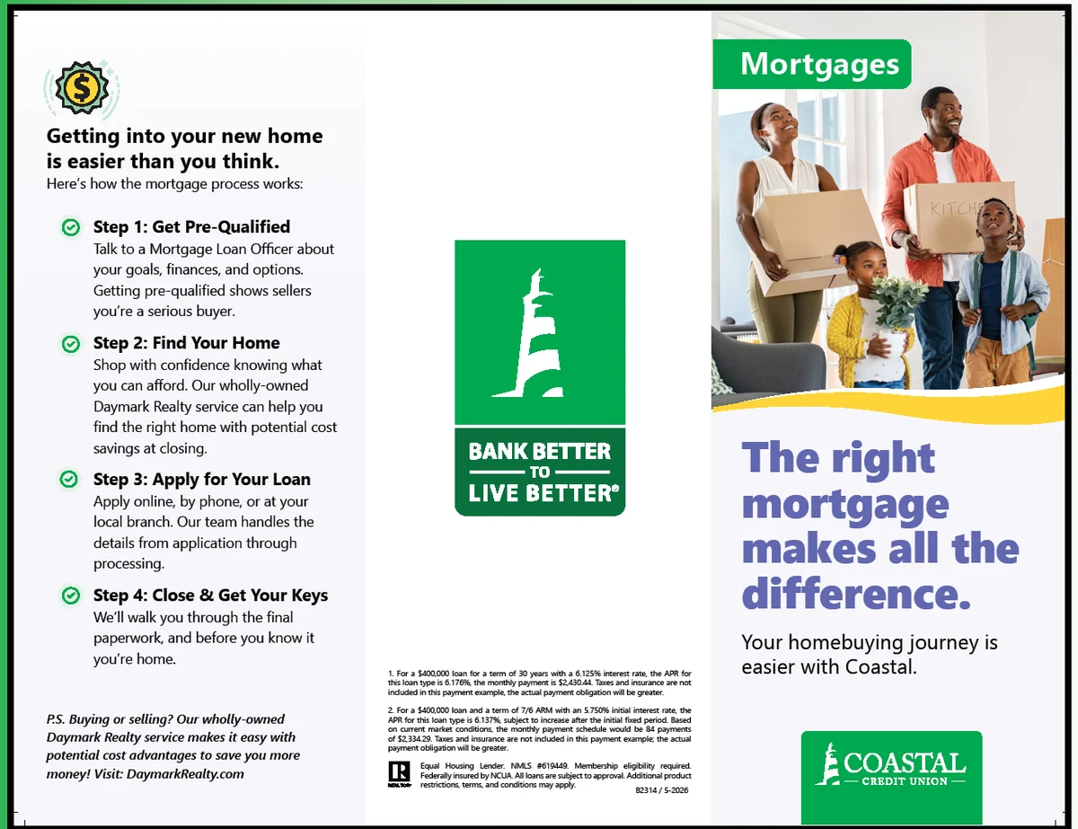 The Right Mortgage trifold brochure
