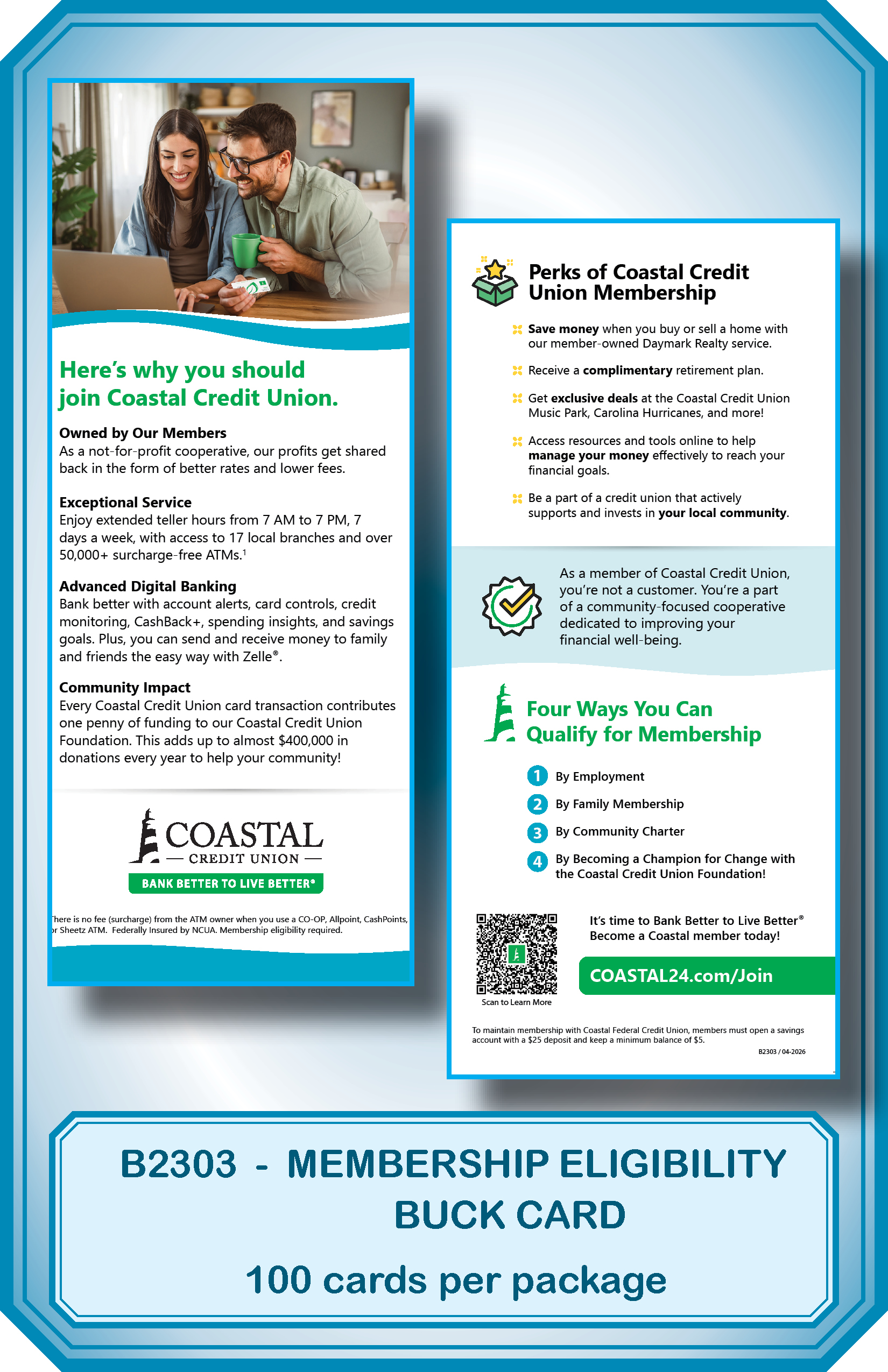 B2303-Member Eligibility buck card